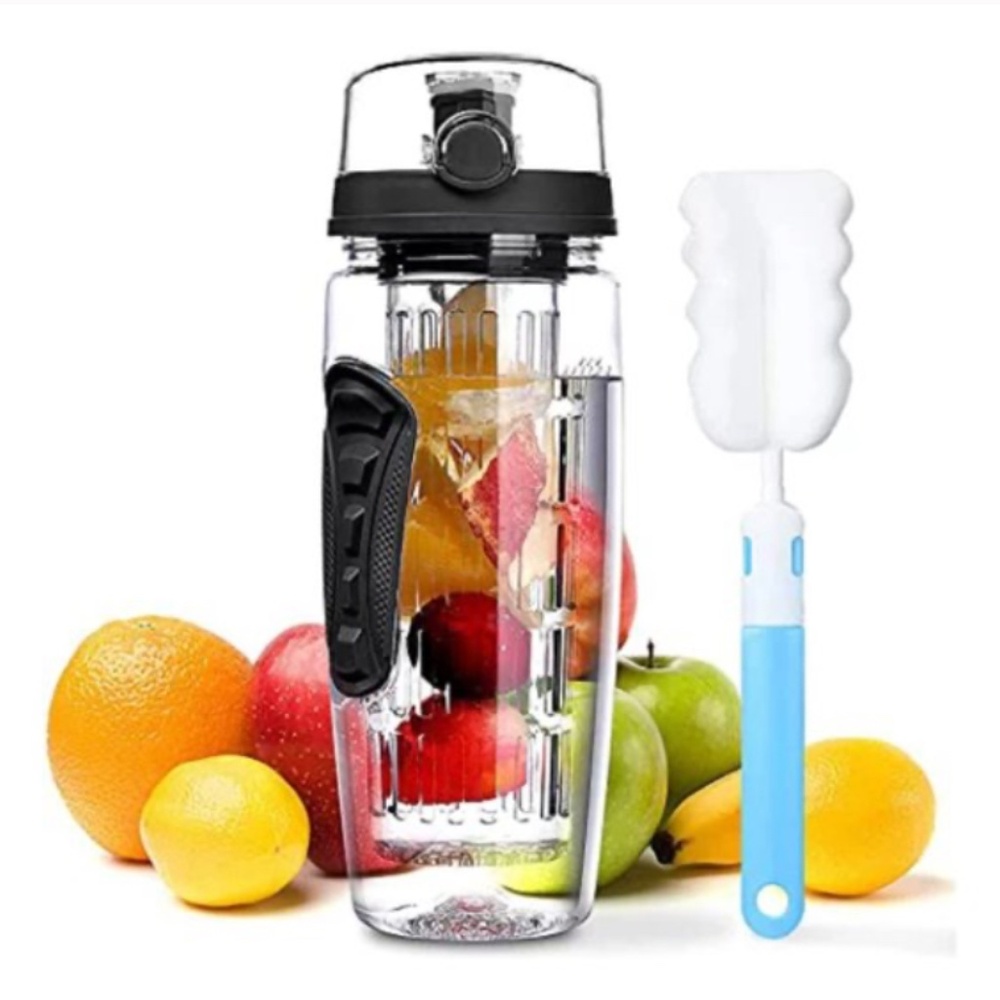 OMORC water bottle fruit infuser 32oz Blue or black